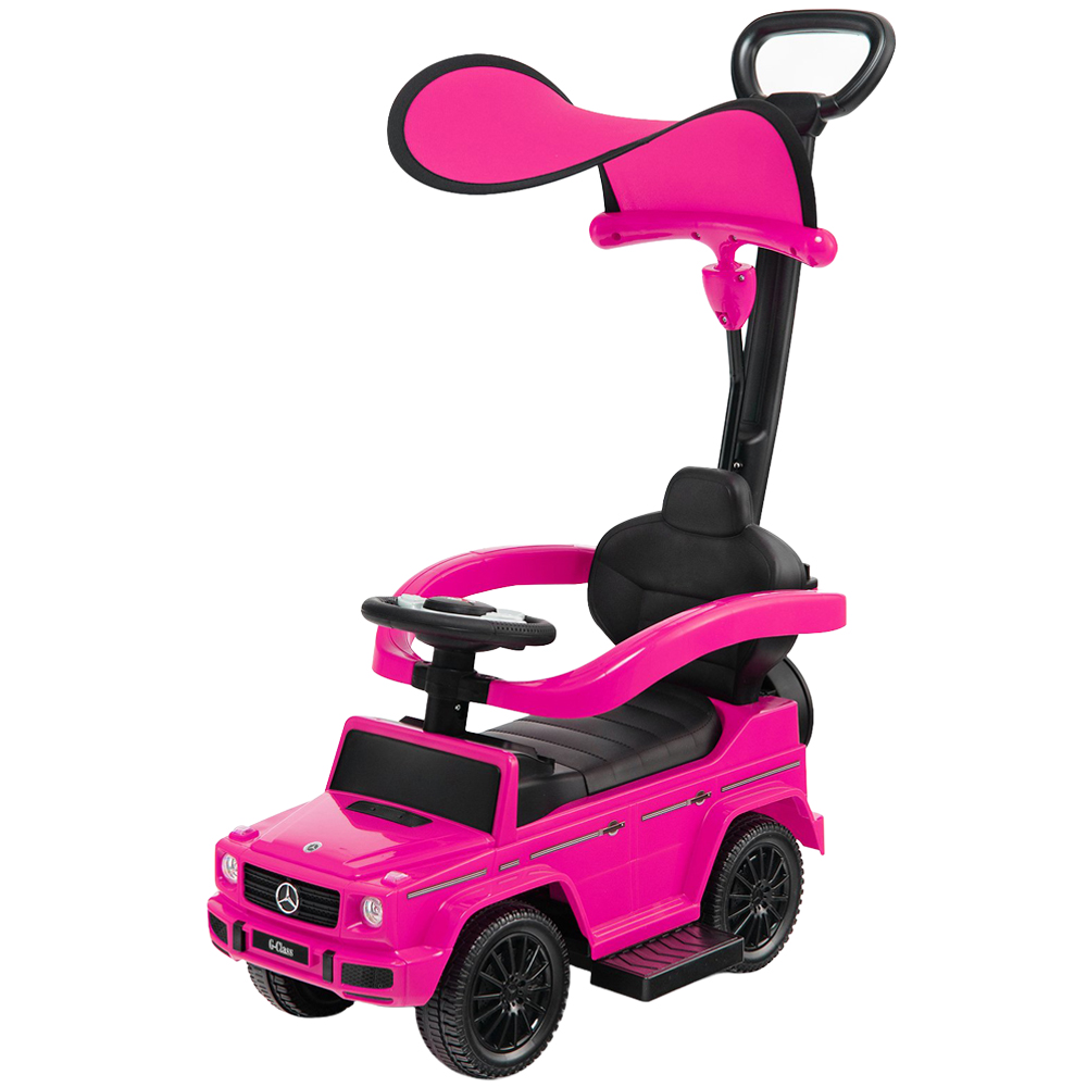 Costway 3-in-1 Toddlers Pink Foot to Floor Sliding Walker with Push Handle