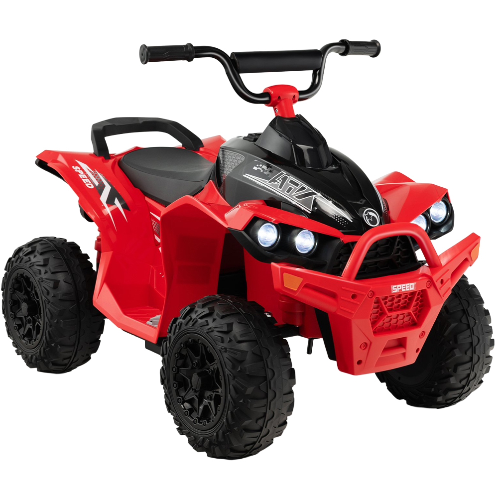 Costway Kids 2 Speed Red Ride On ATV with LED Lights 12V