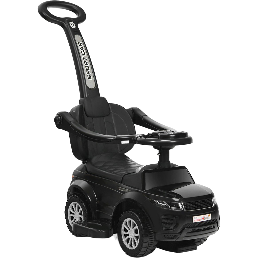 Costway 3-in-1 Kids Black Sliding Ride On Push Car Stroller