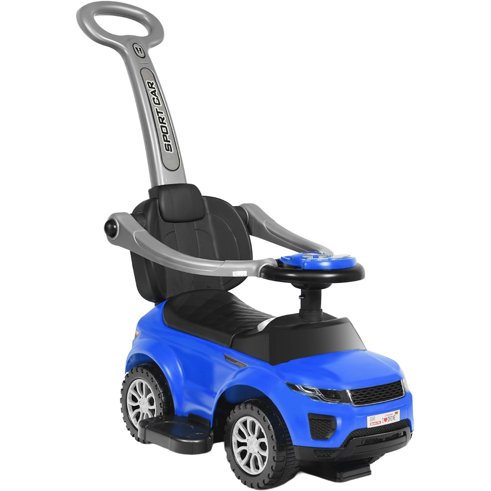 Costway 3-in-1 Kids Blue Sliding Ride On Push Car Stroller