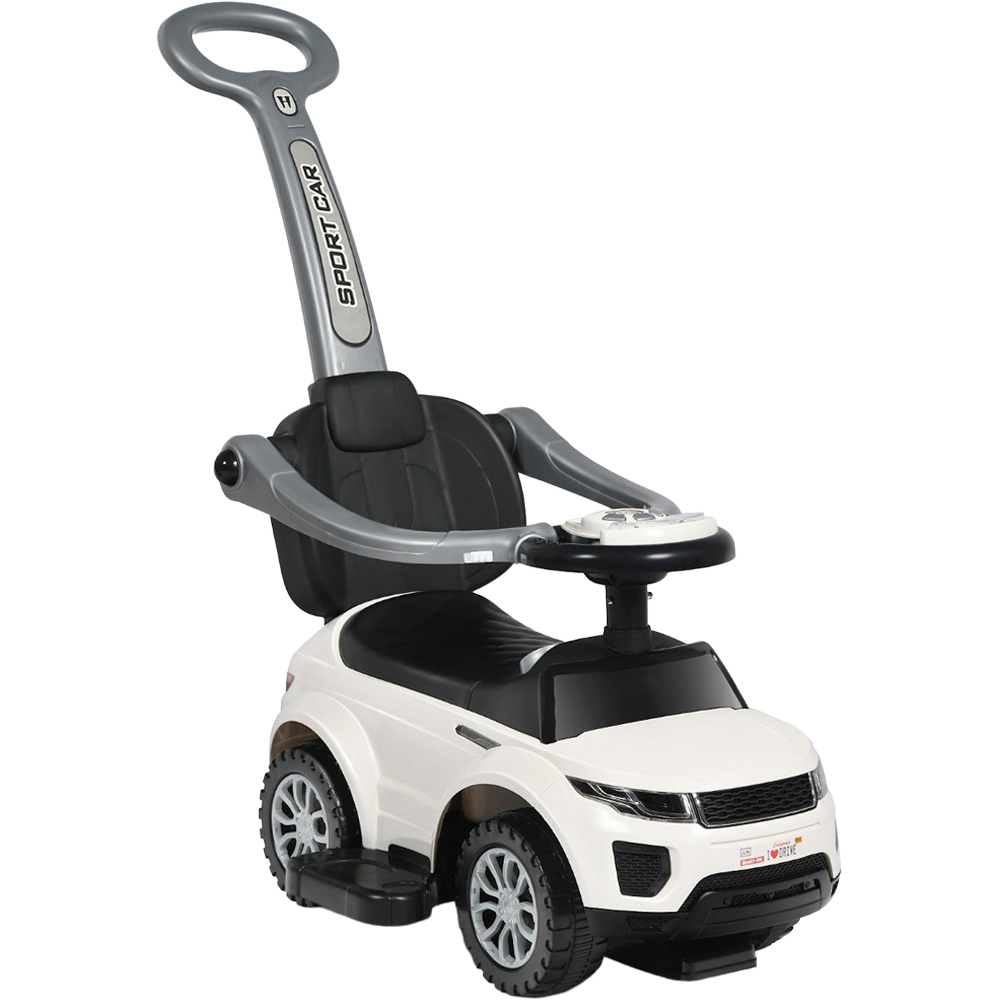 Costway 3-in-1 Kids White Sliding Ride On Push Car Stroller