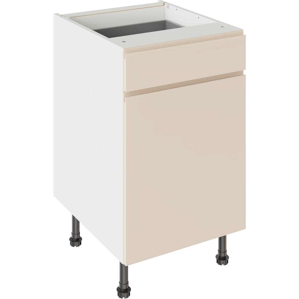 Kitchen Kit - Base Kitchen Cabinet - J-Pull Gloss - 500mm Drawerline - Cashmere