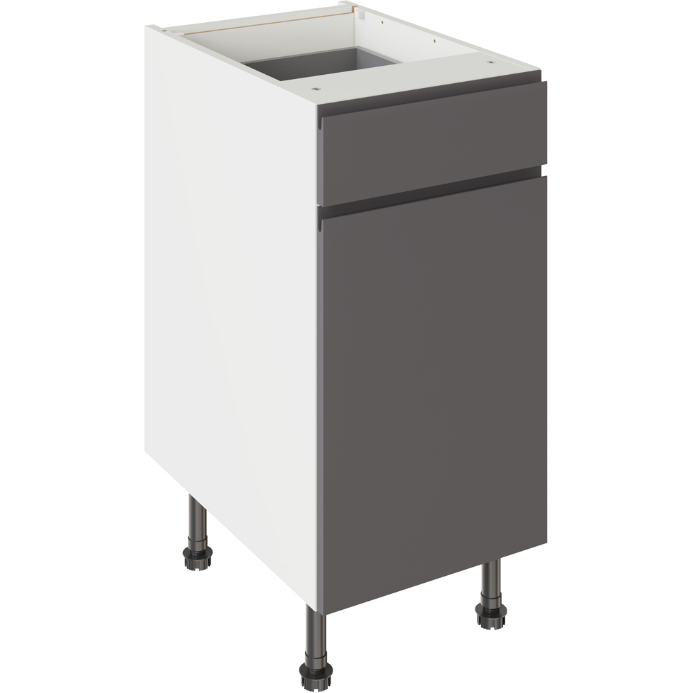 Kitchen Kit - Base Kitchen Cabinet - J-Pull - 400mm Drawerline - Graphite