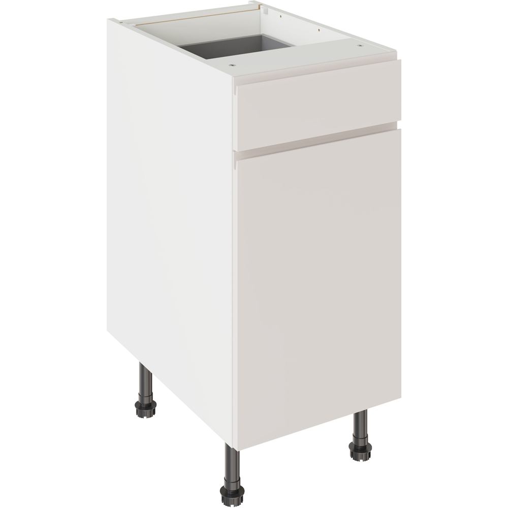Kitchen Kit - J-Pull Matt Base Cabinet - 400mm Drawerline - Light Grey