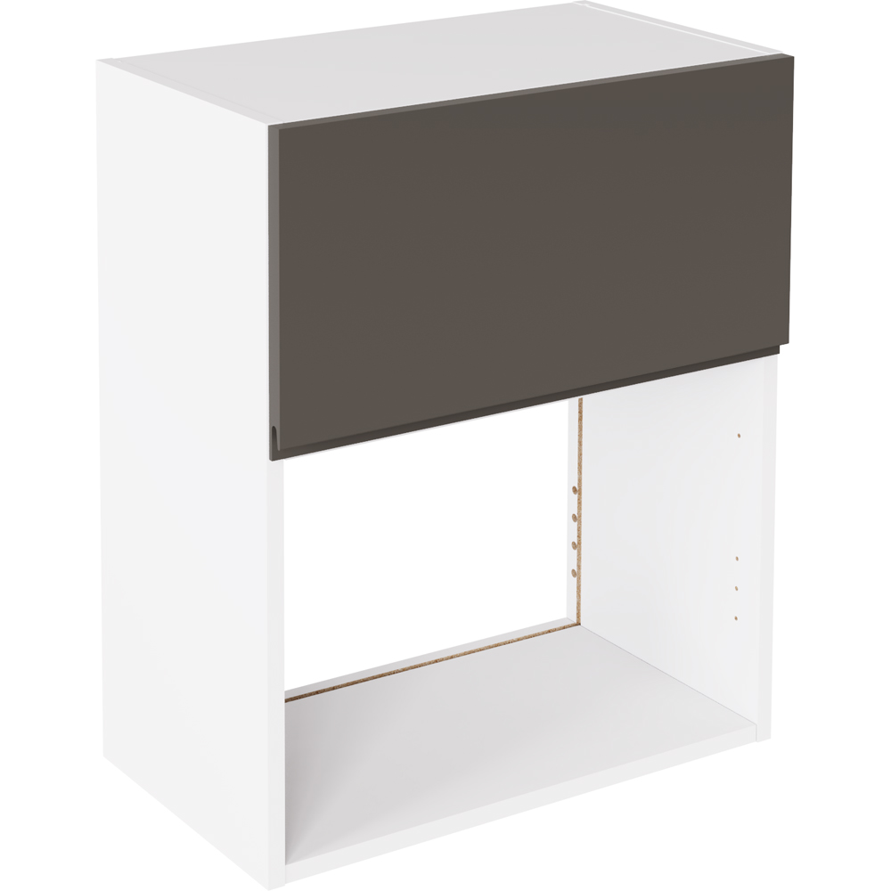 Kitchen Kit - Microwave Wall Unit - 600mm - Graphite - J-Pull Matt