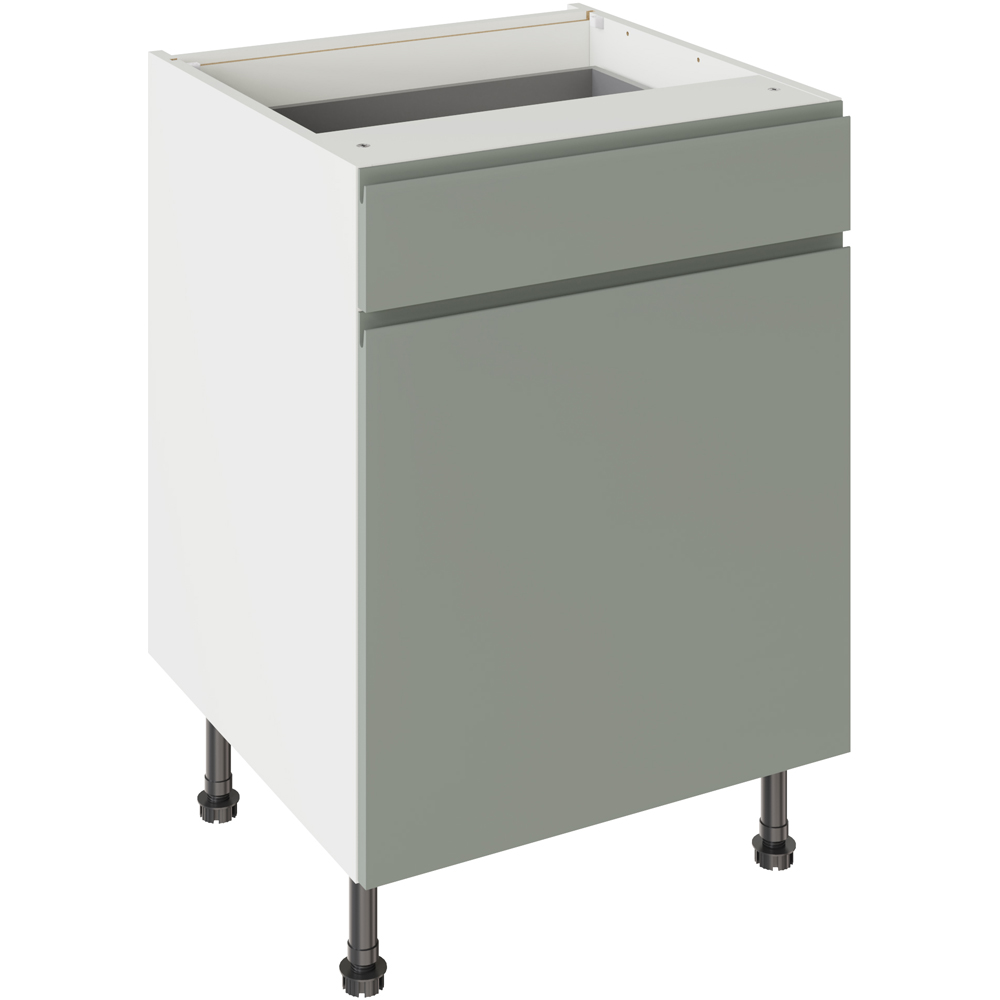 Kitchen Kit - Base Cabinet - J-Pull - 600mm Drawerline - Sage Green