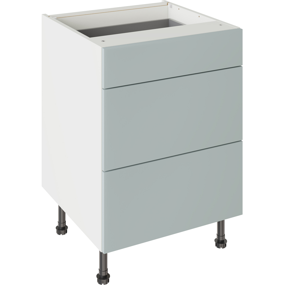Kitchen Kit - Base Kitchen Cabinet - 3 Drawer - Aquamarine - 600mm