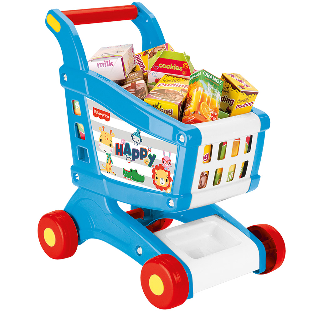 Dolu Fisher Price Kids 16 Piece Shopping Cart with Accessories