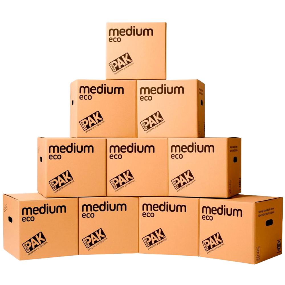 StorePAK Ltd - Cardboard Storage Box - Medium - 33L - 10 Pack