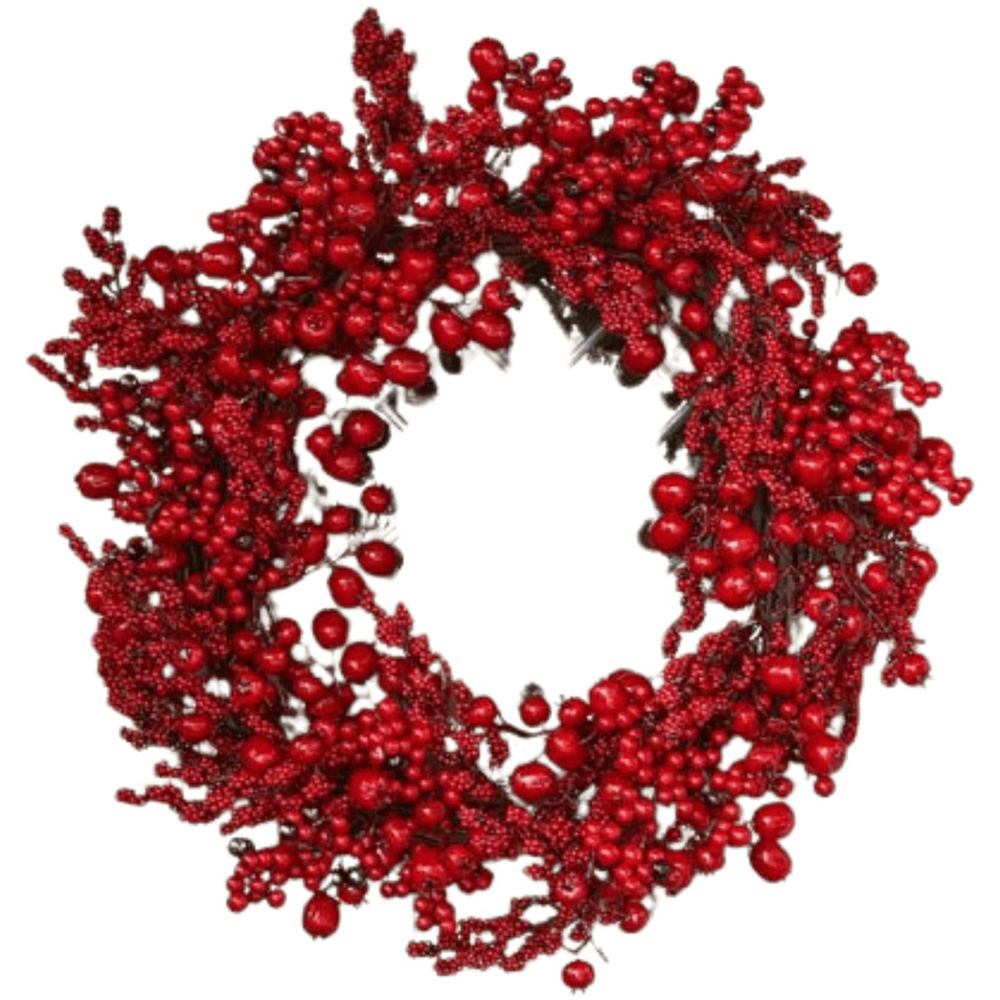 Samuel Alexander Red Berry Burst Wreath 60cm