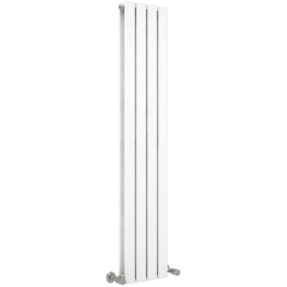 White 4442 BTU Double Flat Panel Vertical Column Radiator 1800 x 272mm