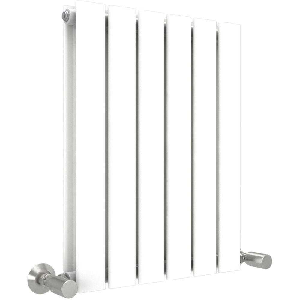 White 2768 BTU Double Flat Panel Vertical Column Radiator 600 x 408mm