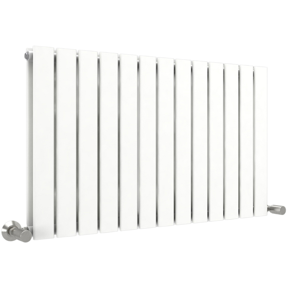 White 5996 BTU Double Flat Panel Vertical Column Radiator 600 x 884mm