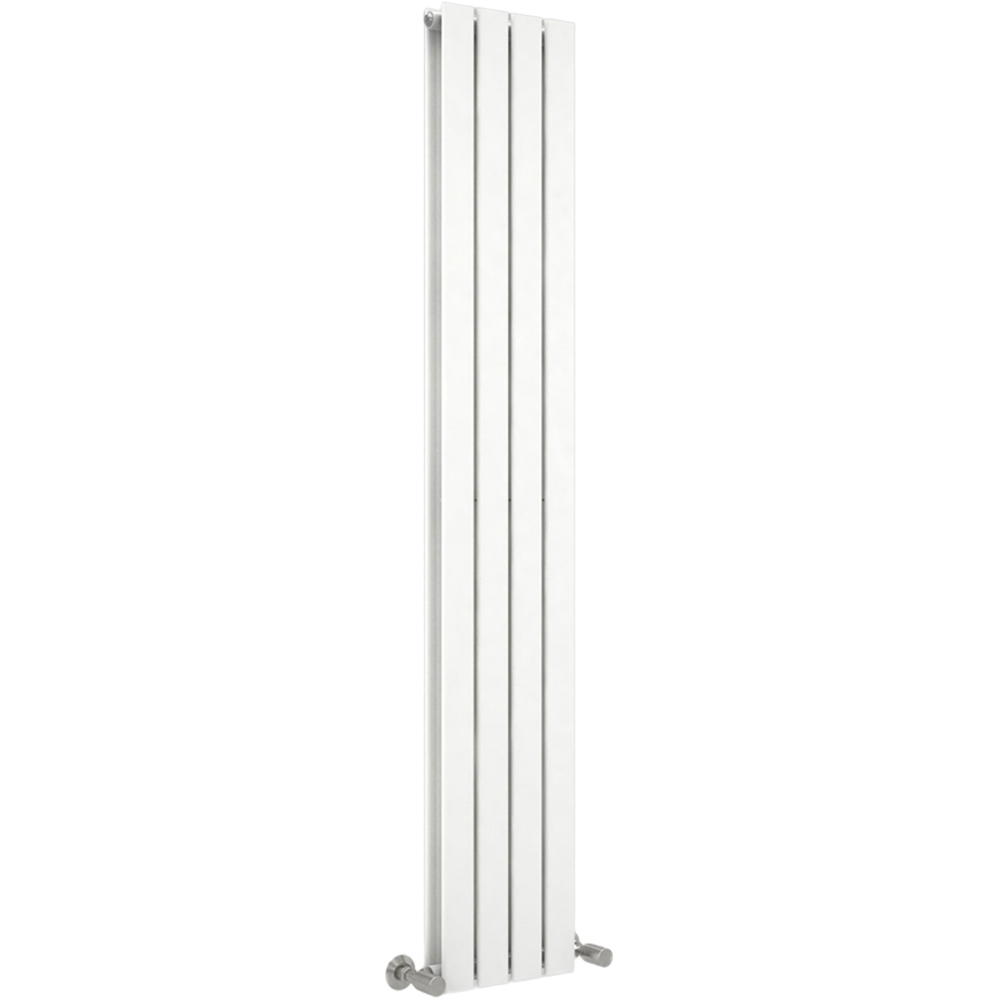 White 3463 BTU Double Flat Panel Vertical Column Radiator 1600 x 272mm