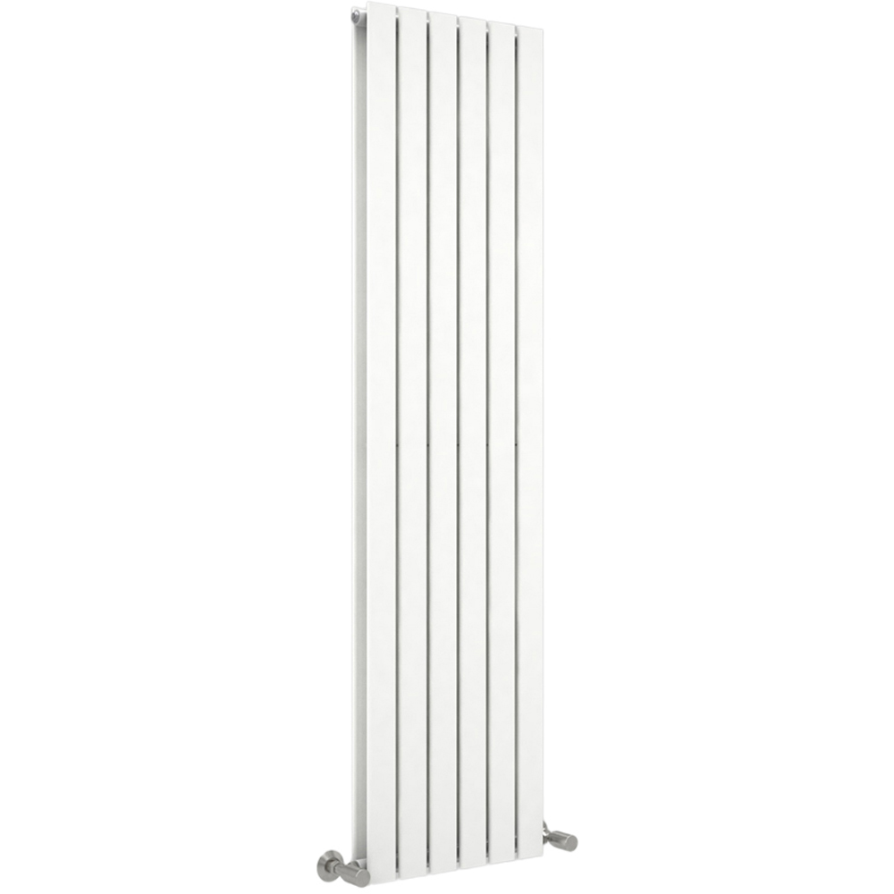 White 6663 BTU Double Flat Panel Vertical Column Radiator 1800 x 408mm