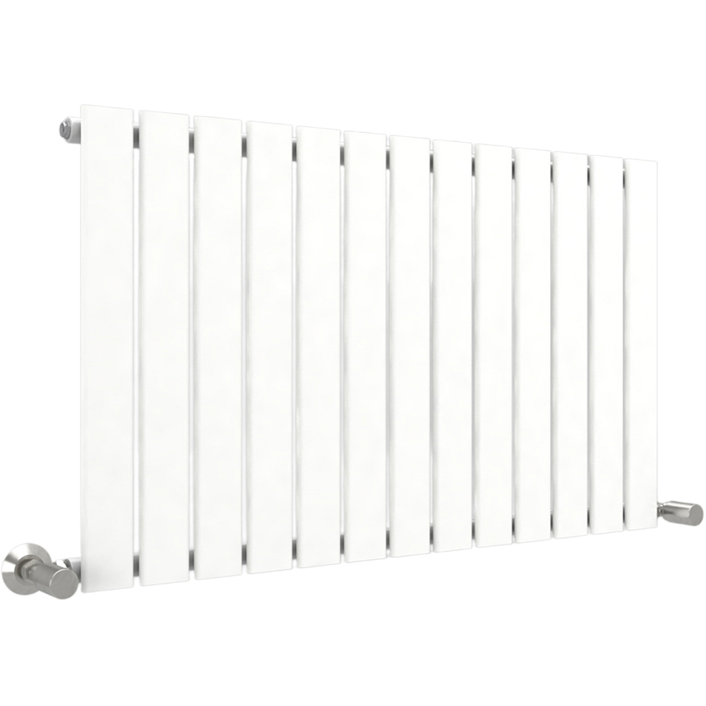 White 2832 BTU Single Flat Panel Vertical Column Radiator 600 x 884mm