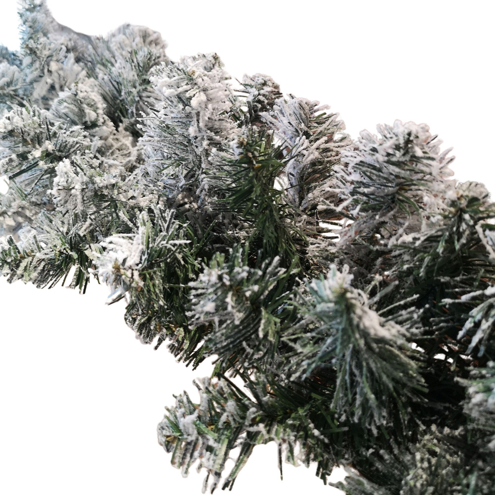 Samuel Alexander Kaemingk Green Imperial Snowflocked Garland 270cm