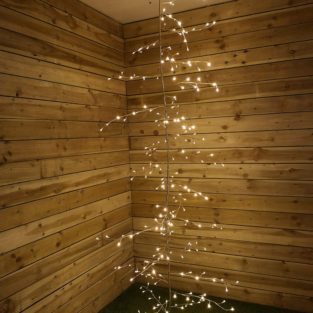 Samuel Alexander 288 Warm White LED Lit Gold Branch Garland Light 3m