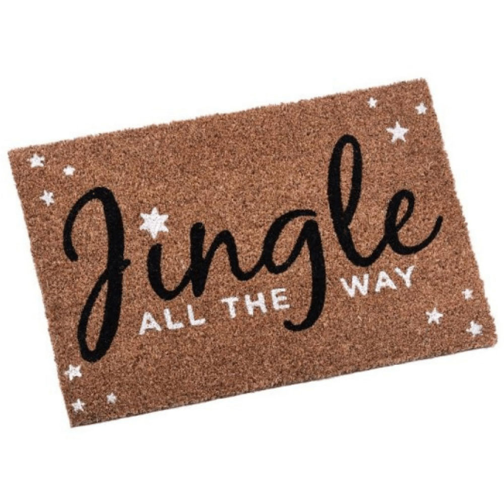 Samuel Alexander Jingle All The Way Coir Door Mat 40 x 60cm