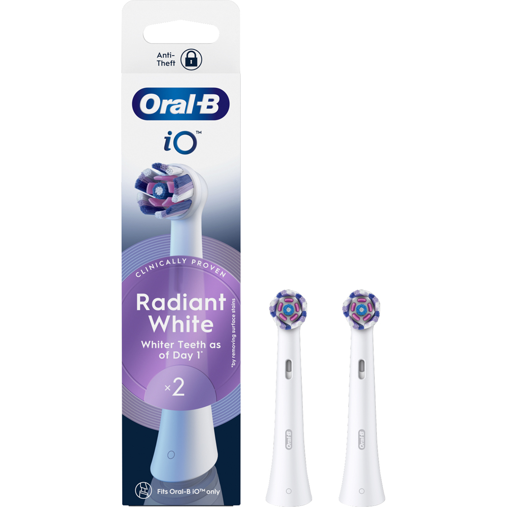 Oral-B iO Radiant White Toothbrush Refill Head 2 Pack