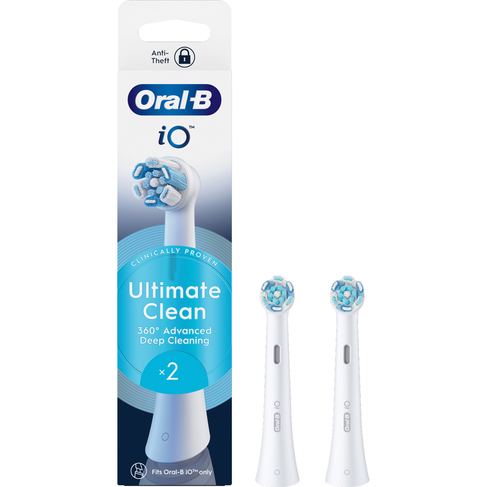 Oral-B iO Ultimate Clean White Toothbrush Refill Head 2 Pack