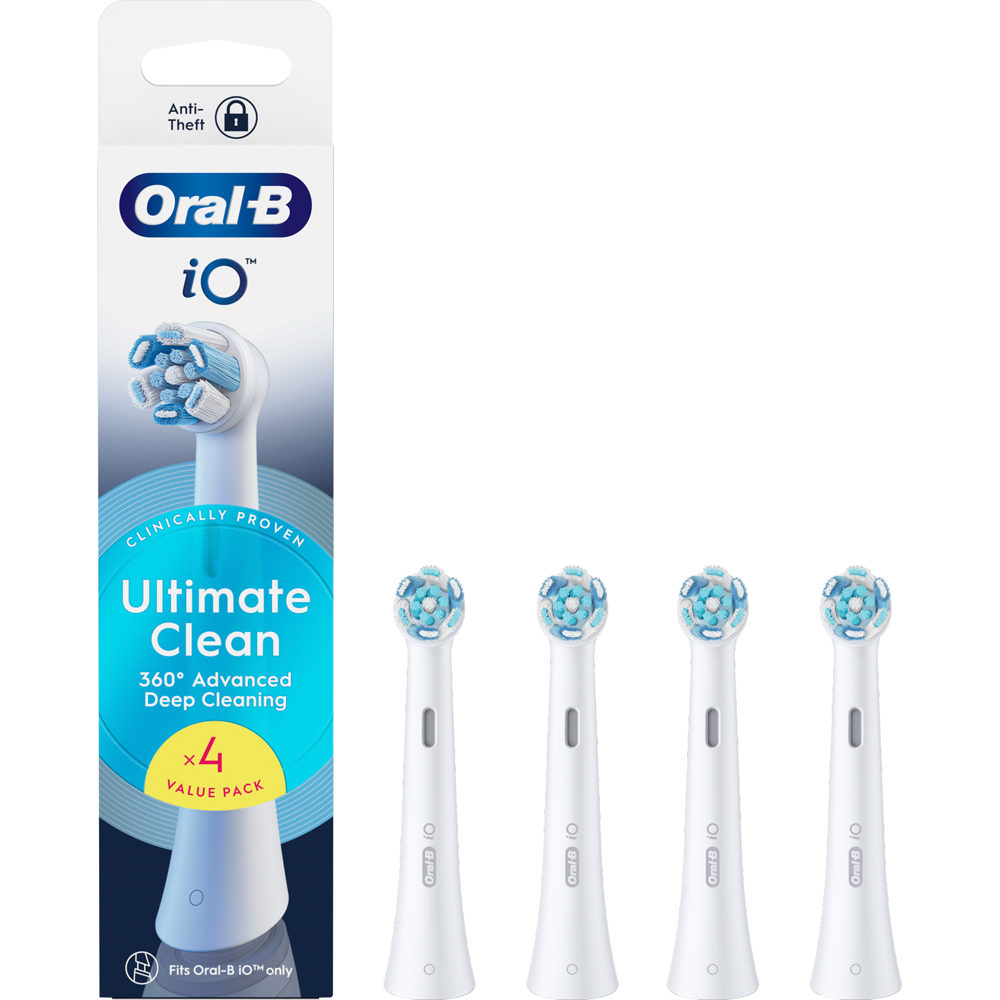 Oral-B iO Ultimate Clean White Toothbrush Refill Head 4 Pack