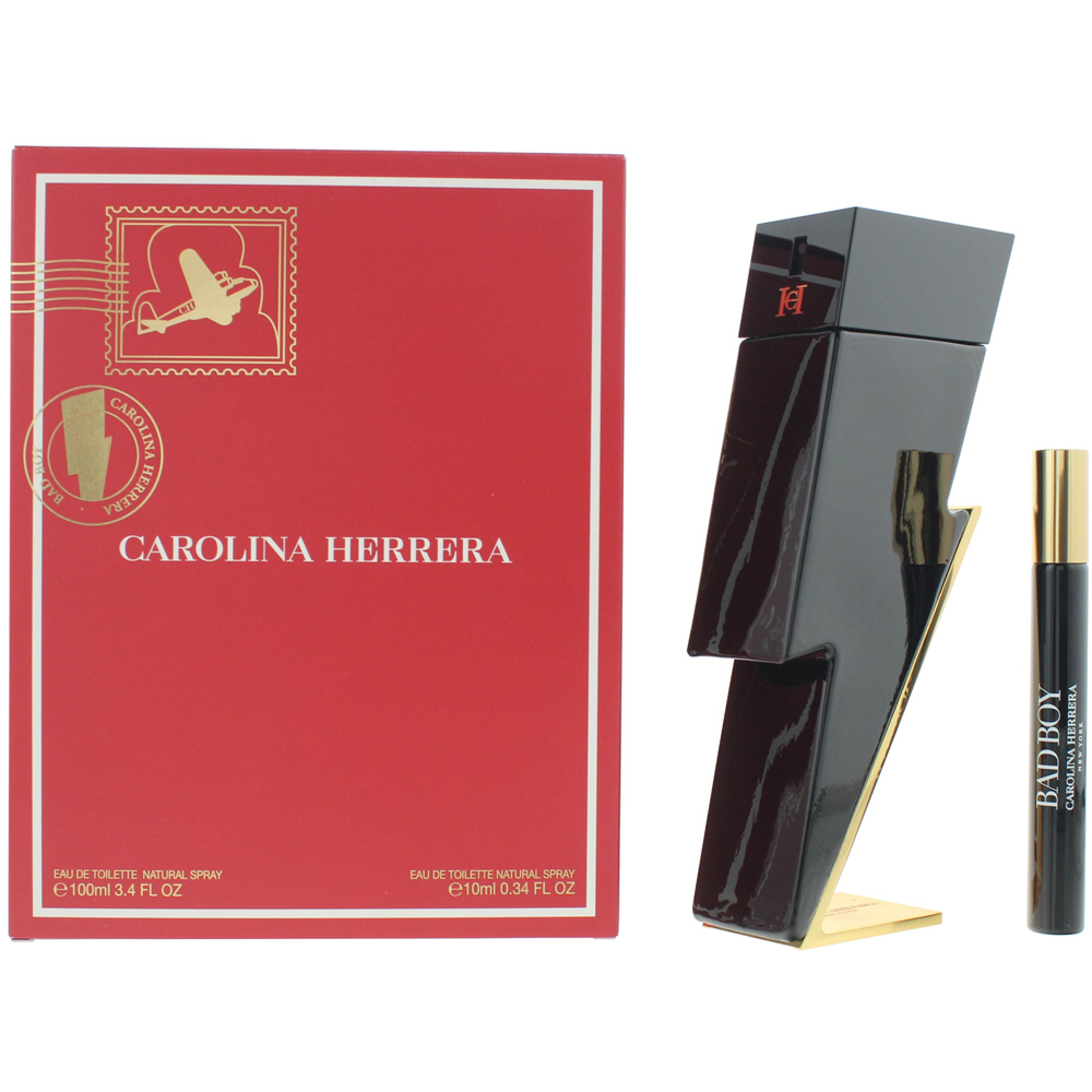 Carolina Herrera Bad Boy Eau de Toilette 100ml 2 Piece Gift Set