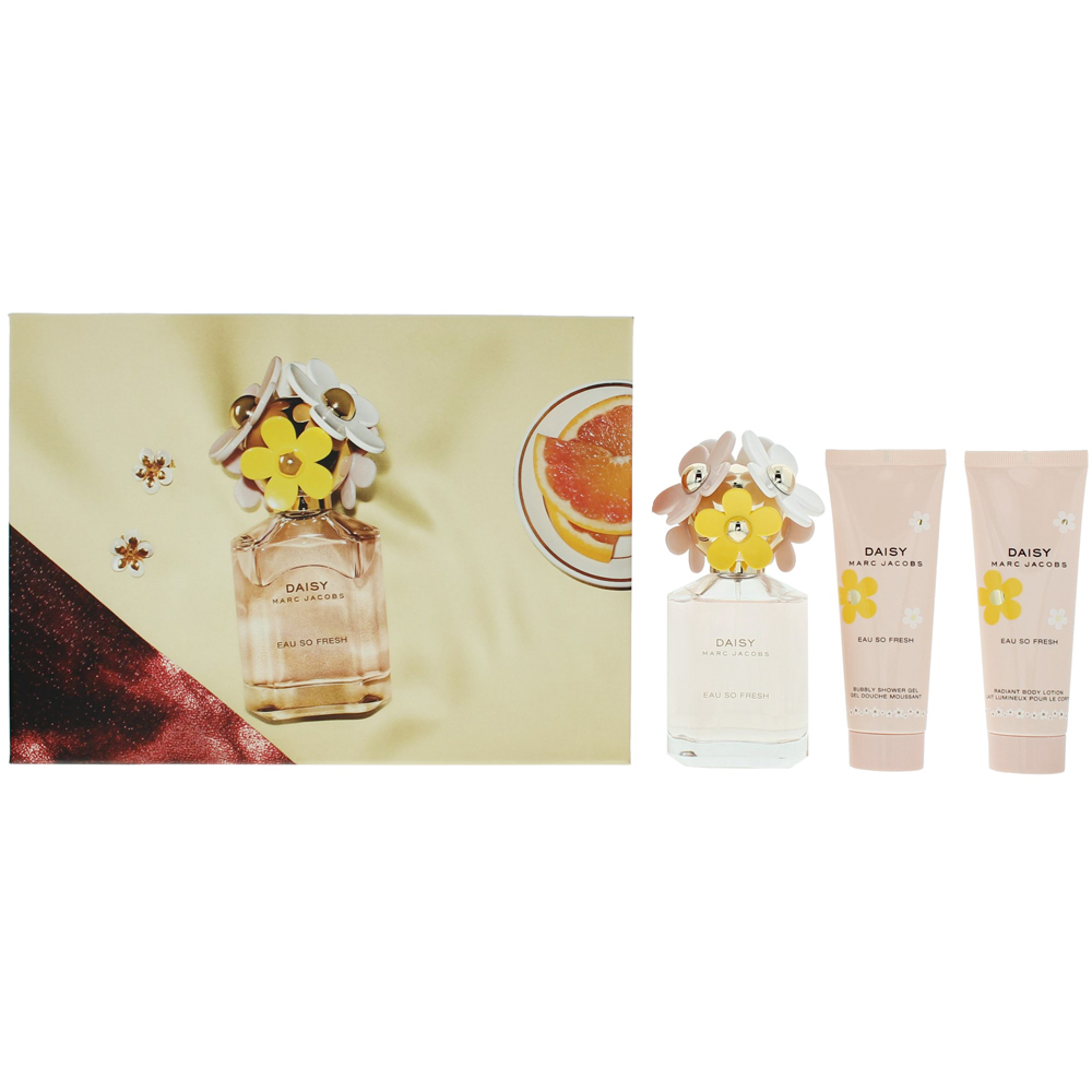 Marc Jacobs Daisy Eau So Fresh Eau de Toilette 75ml 3 Piece Gift Set