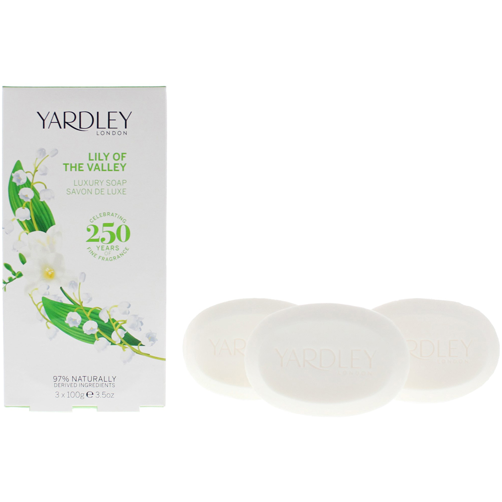 Yardley Lily of The Valley Luxury Soap 3 Piece Gift Set