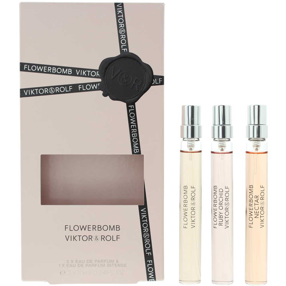 Viktor & Rolf Flowerbomb Eau de Parfum 10ml 3 Piece Gift Set