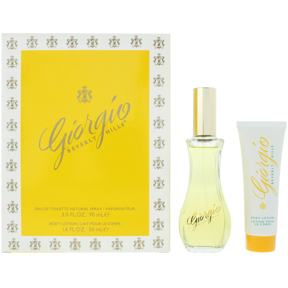Giorgio Beverly Hills Yellow Eau de Parfum 90ml 2 Piece Gift Set