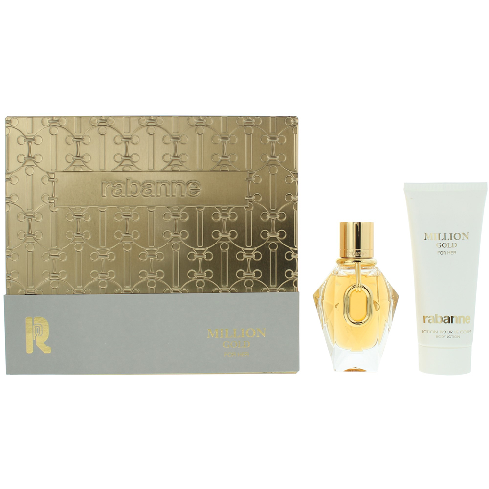 Paco Rabanne Million Gold Eau de Parfum 50ml 2 Piece Gift Set