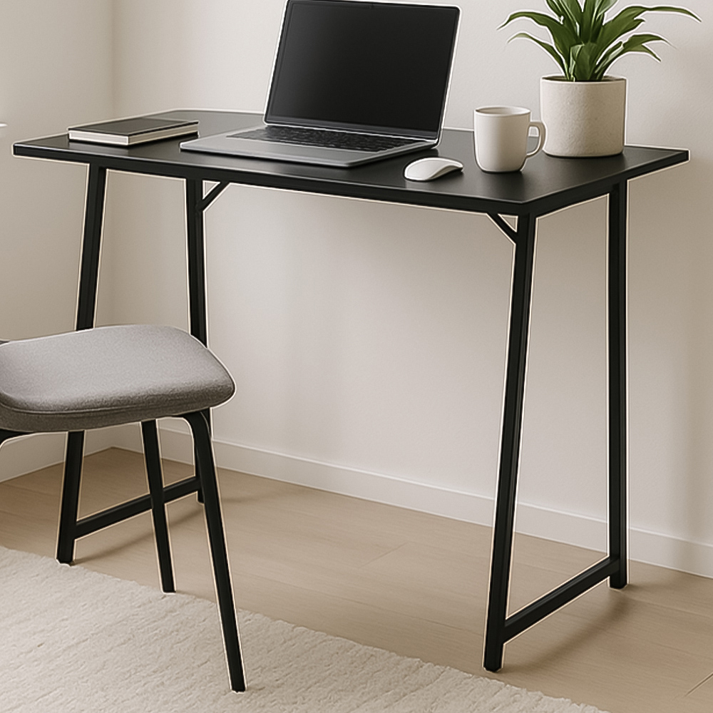 Harbour Housewares Deluxe Wooden Foldable Laptop Desk Black