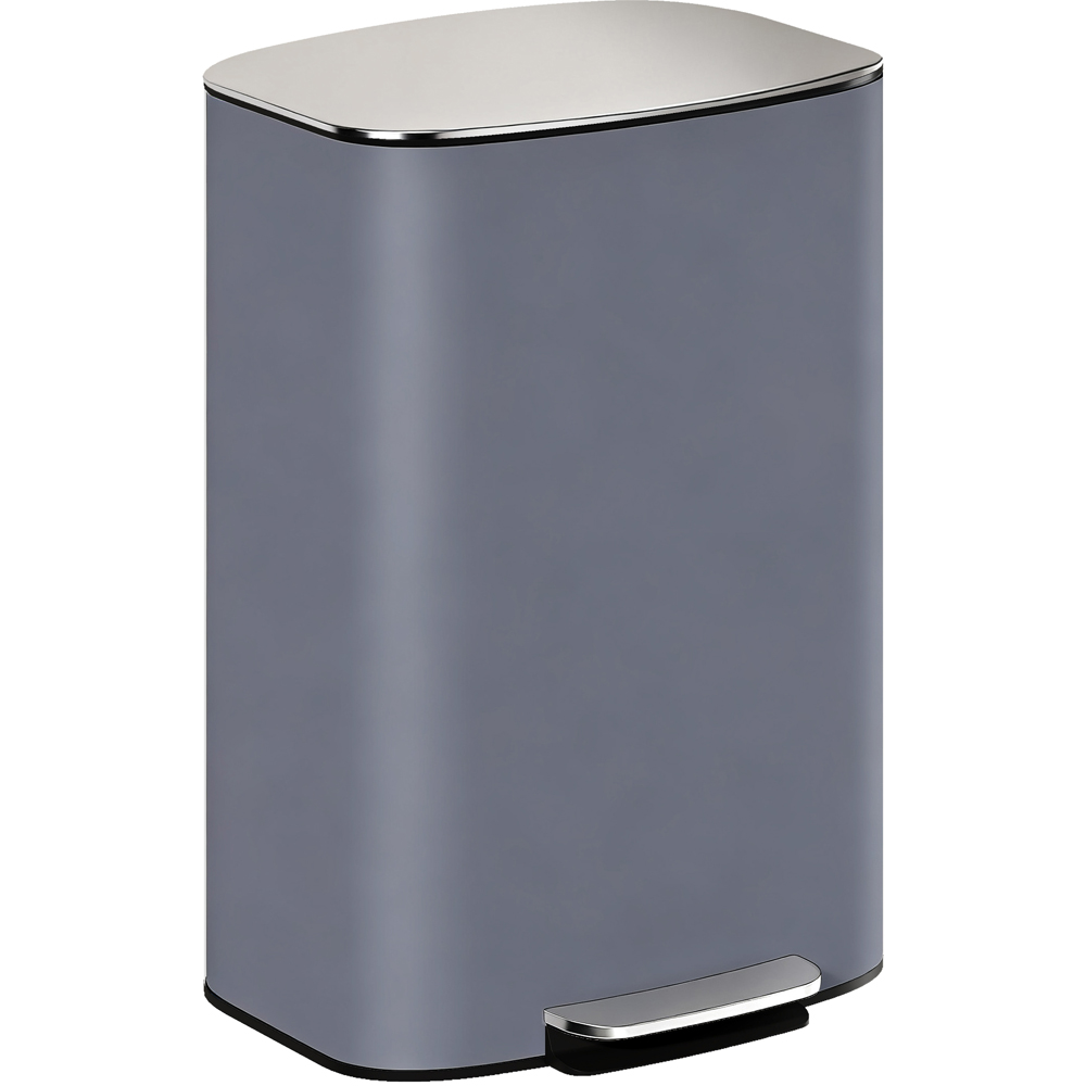 HOMCOM Pedal Bin - Large - Grey - 50L