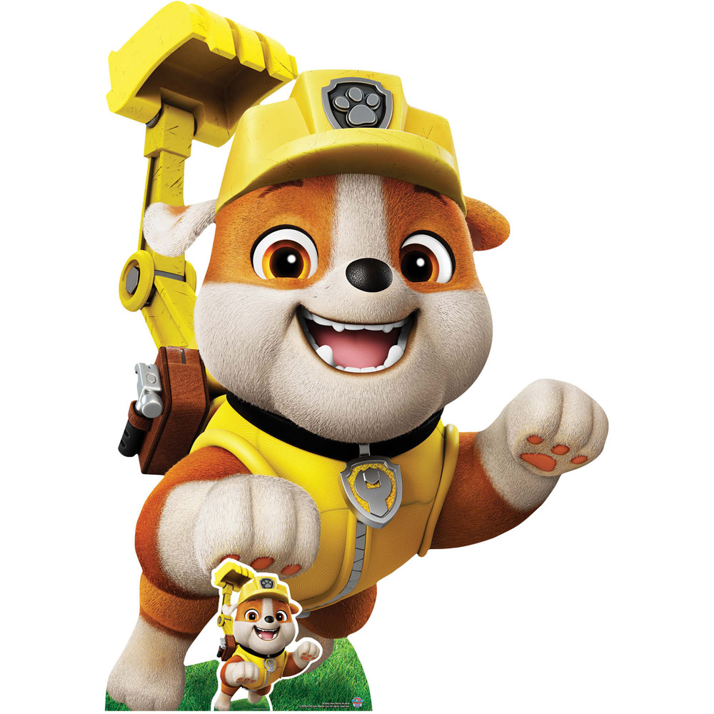Star Cutouts Rubble Paw Patrol Cardboard Cutout 4.4ft