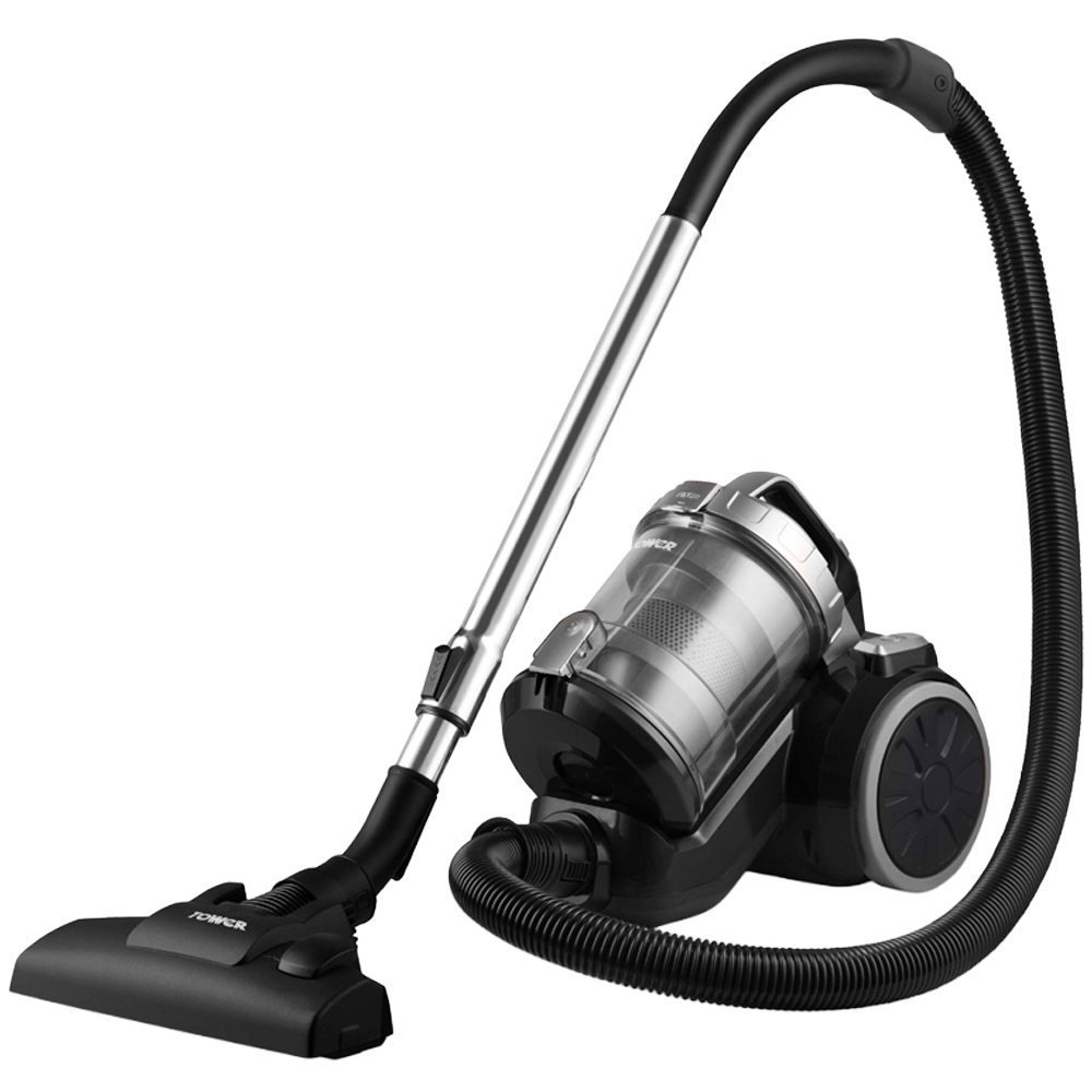 Tower TXP10 PET Platinum Multi Cyclonic Cylinder Vacuum Cleaner 800W