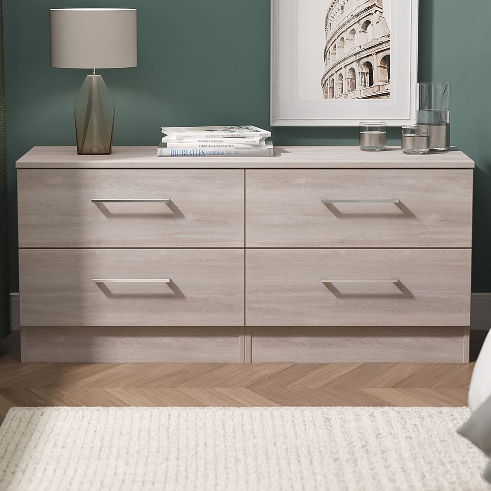Crowndale Worcester 4 Drawer Bed Box - Oak - Grey Oak