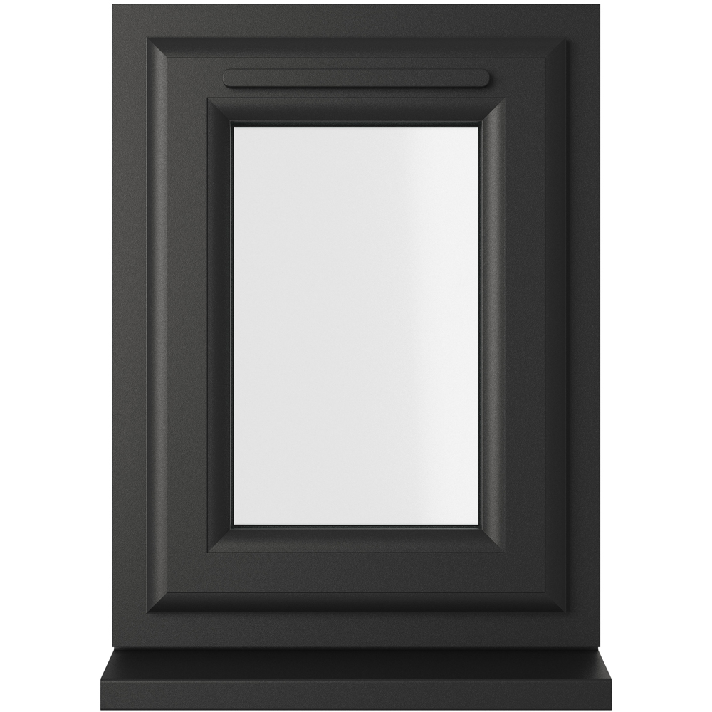 Crystal-Direct - Double Glazed Window - Top Hung Opener - 440 x 610mm - Black/White