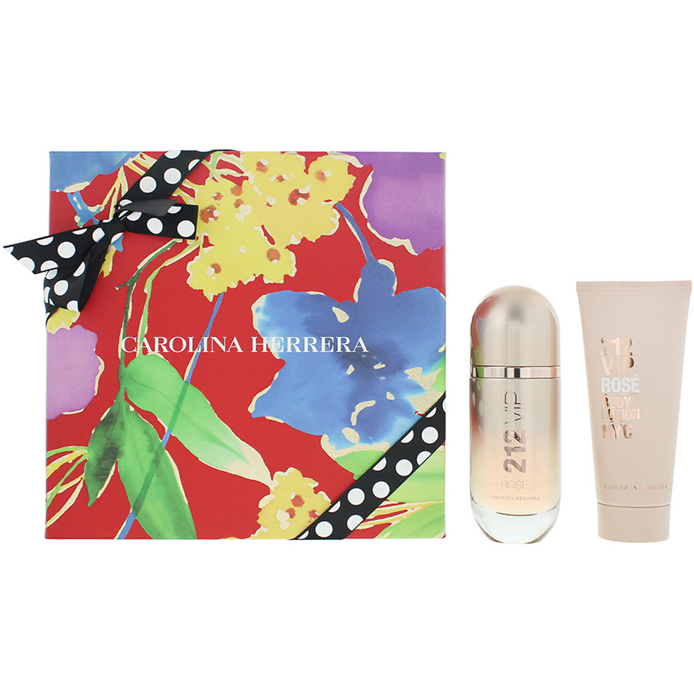Carolina Herrera 212 Vip Rose Eau de Parfum 80ml 2 Piece Gift Set