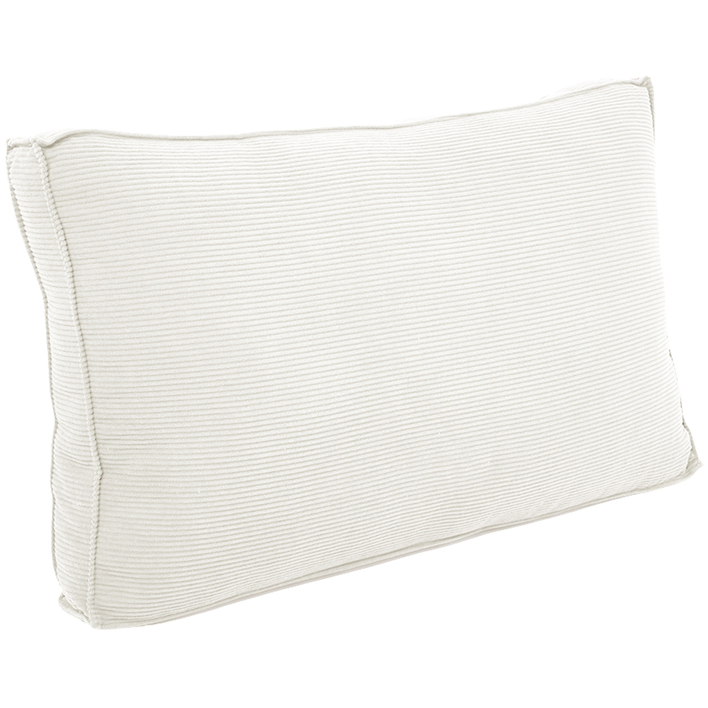 Living and Home Beige and White Soft Corduroy Cushion 53 x 90cm
