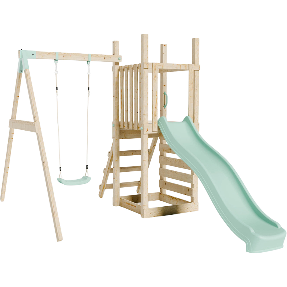 Mercia Mountain Climbing Frame Play Tower with Slide and Swing