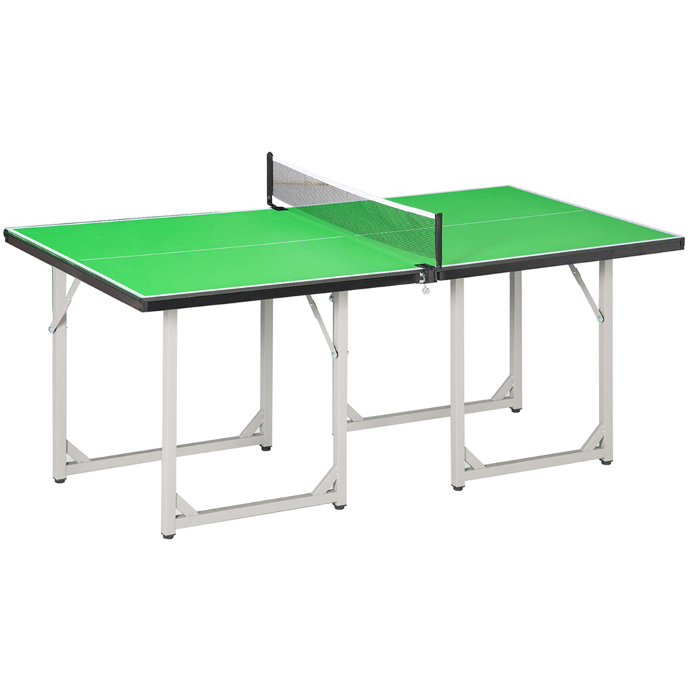 HOMCOM Table Tennis Table - Foldable - Green - Steel
