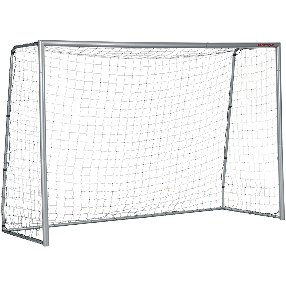 SPORTNOW Football Goal Training Net Steel 10 x 6.5ft Light Grey