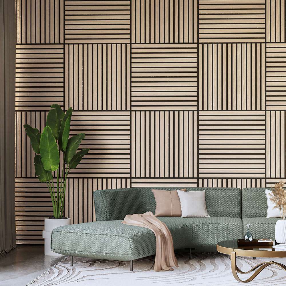 Wallsupply UltrAcoustic Eco Oak Acoustic Wall Panel 6 Pack