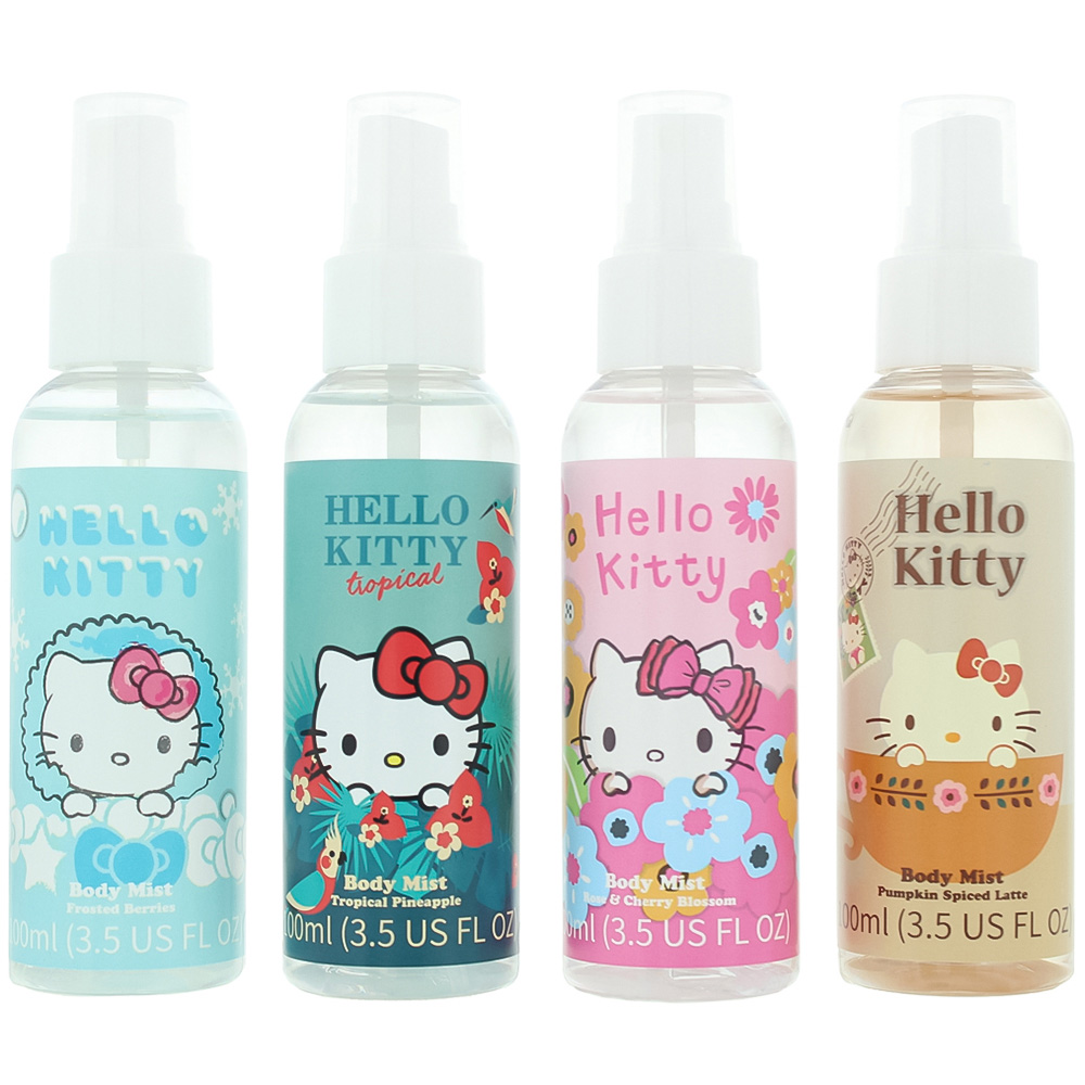 Hello Kitty Body Mist 100ml 4 Piece Gift Set