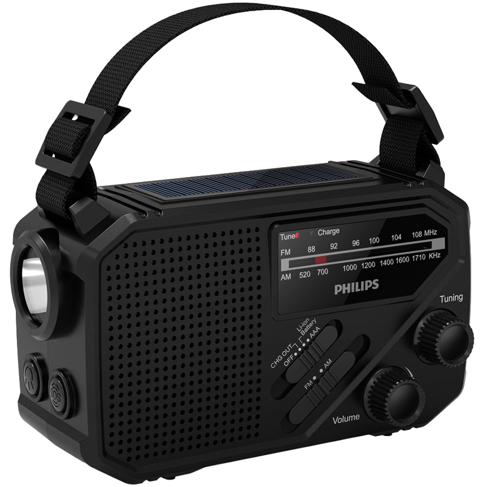 Philips - TAR1609-00 - Portable Radio - AM/FM - Emergency Torch - SOS Alarm