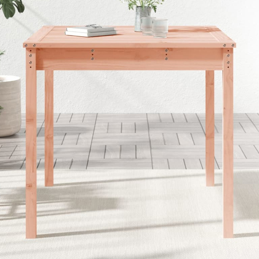 vidaXL 2 Seater Solid Douglas Wood Garden Dining Table Natural
