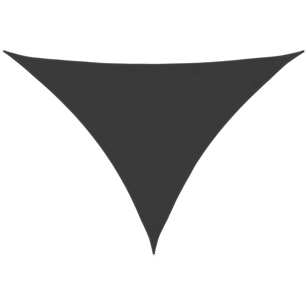 vidaXL Black Triangular Sun Shade Sail 7 x 5 x 5m