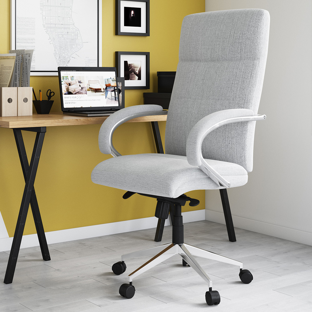 Alphason Bedford Grey Fabric Executive Office Chair