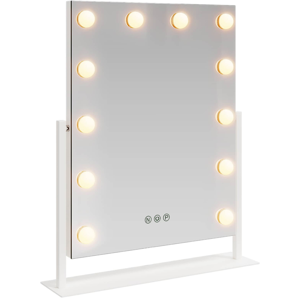 vidaXL LED White Vanity Mirror 44 x 10 x 53cm